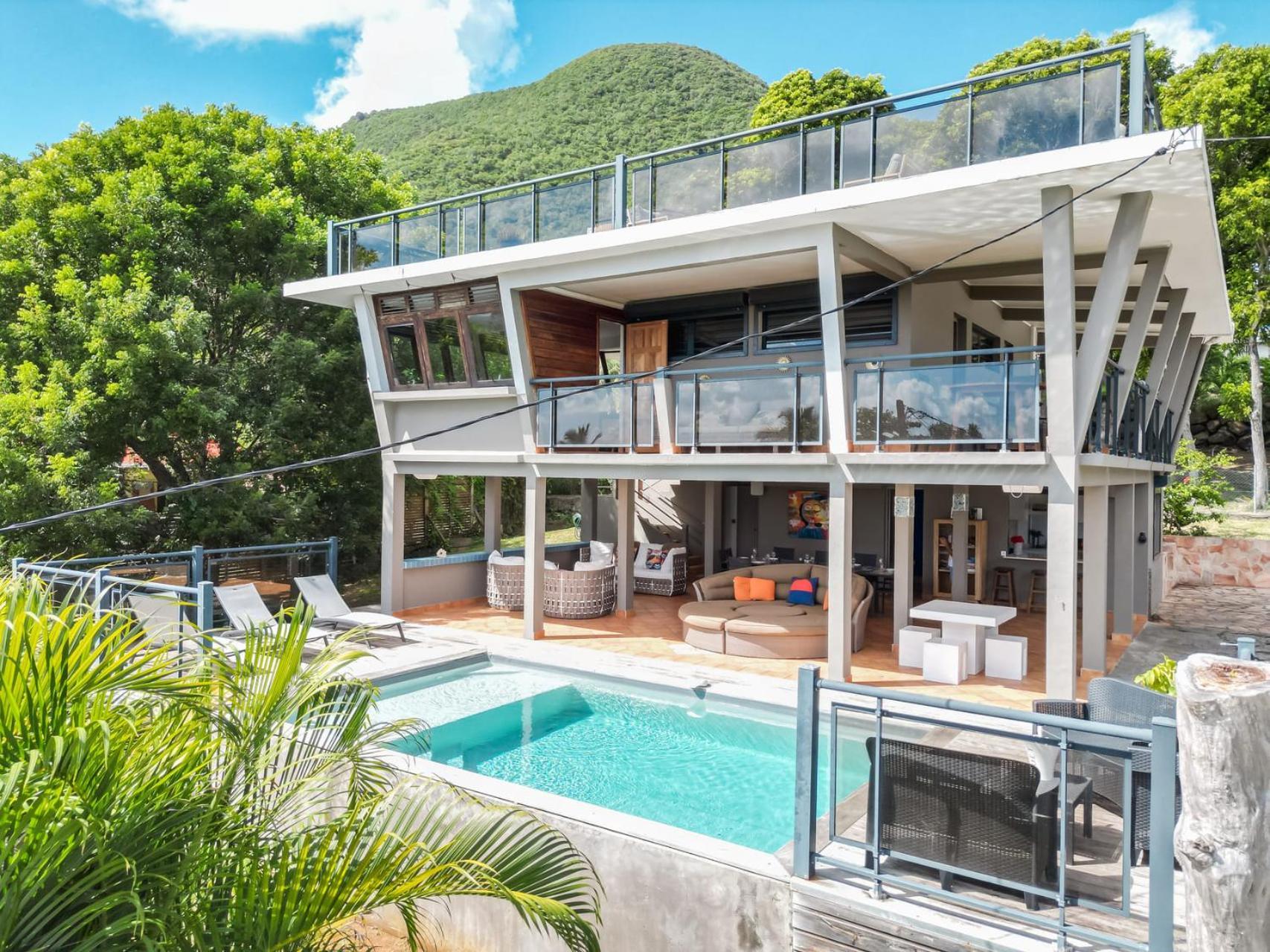 Villa Kaléna : 4 ch, plage à 50m, vue mer Le Diamant Exterior foto